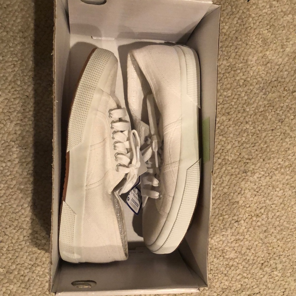 Superga 2750 Cotu Classic White (NEVER WORN) sz: 8